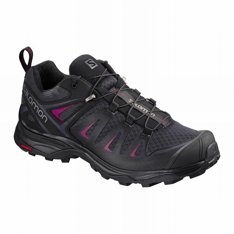 Salomon Israel X ULTRA 3 - Womens Hiking Shoes - Deep Grey/Black (JSHT-27658)